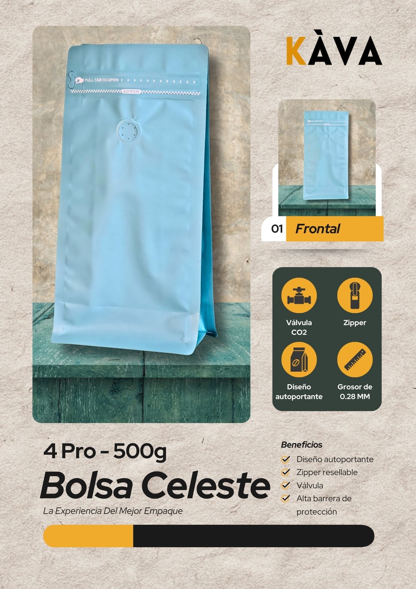 Bolsa Celeste de 500g