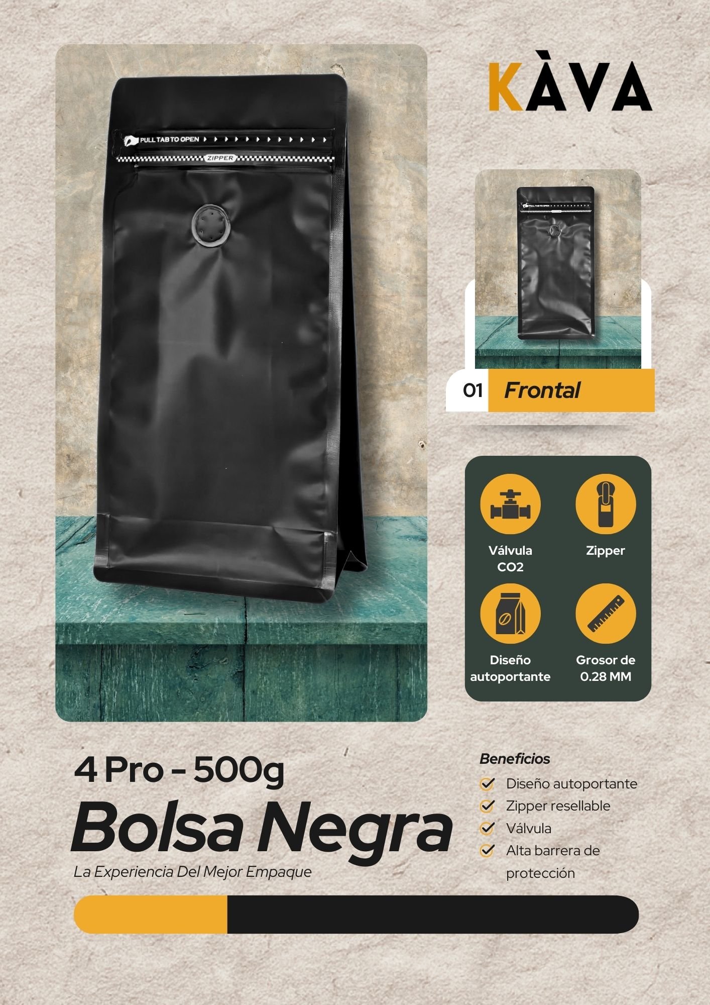 Bolsa Negra de 500g
