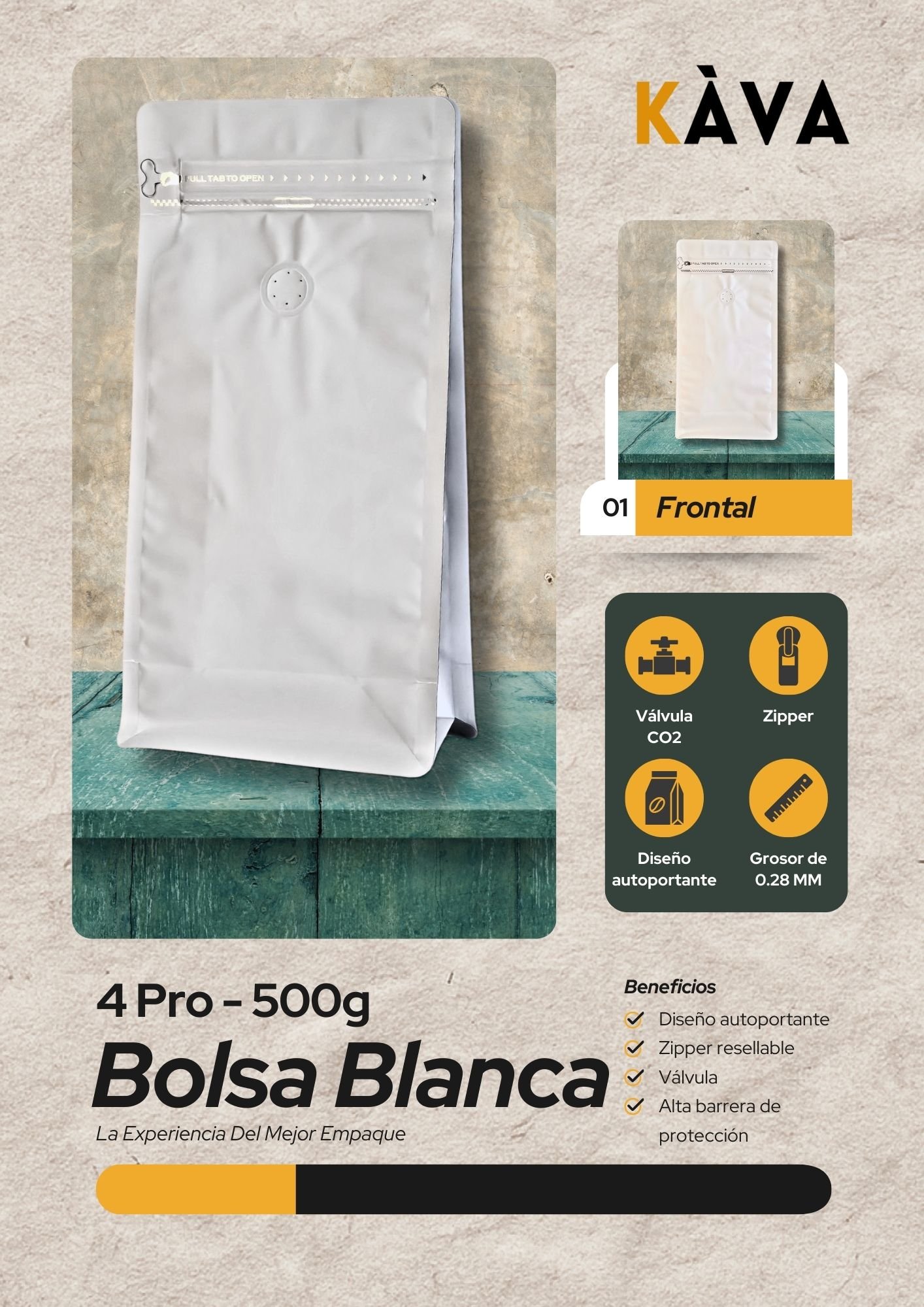 Bolsa Blanca de 500g