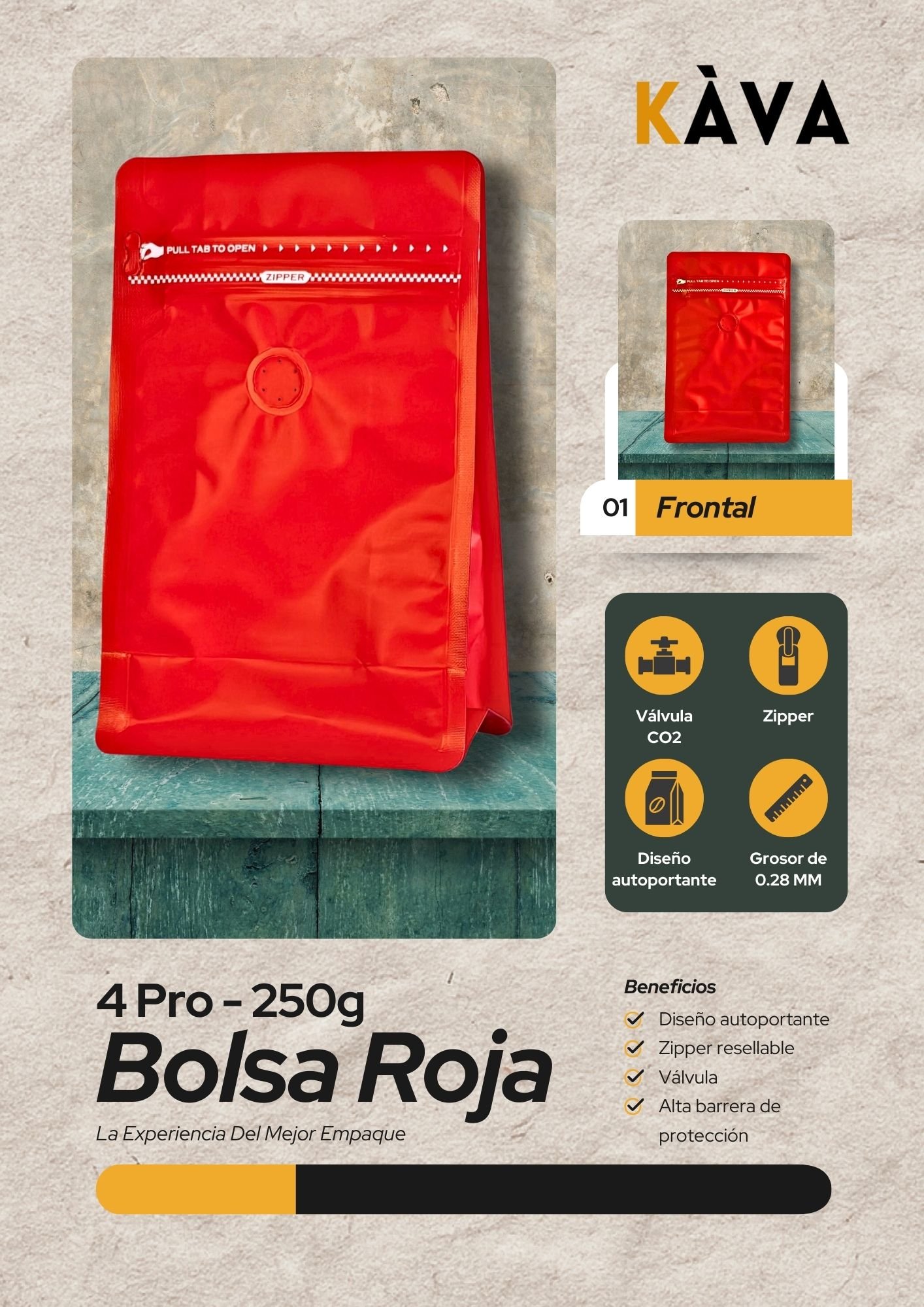 Bolsa Roja de 250g