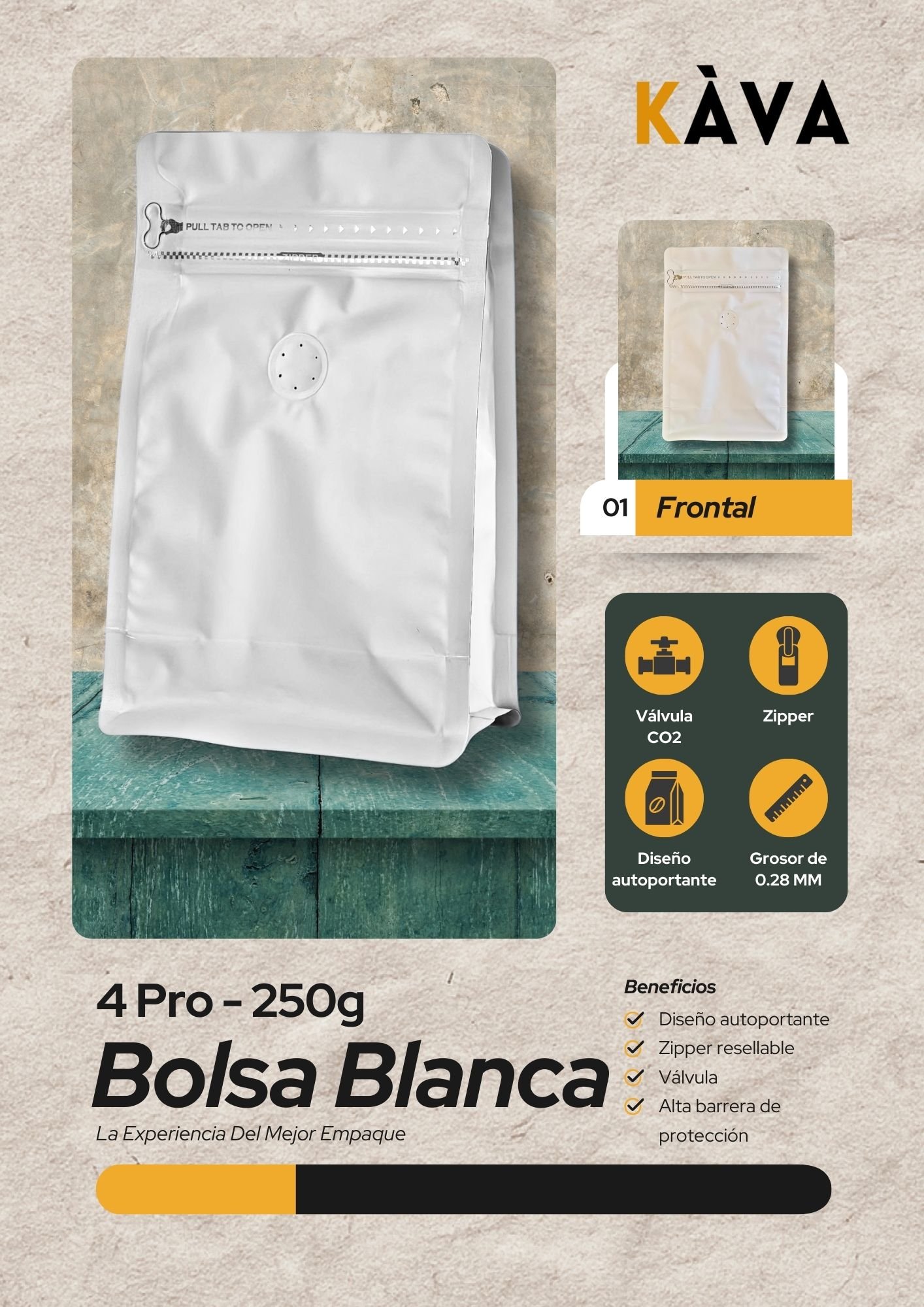 Bolsa Blanca de 250g