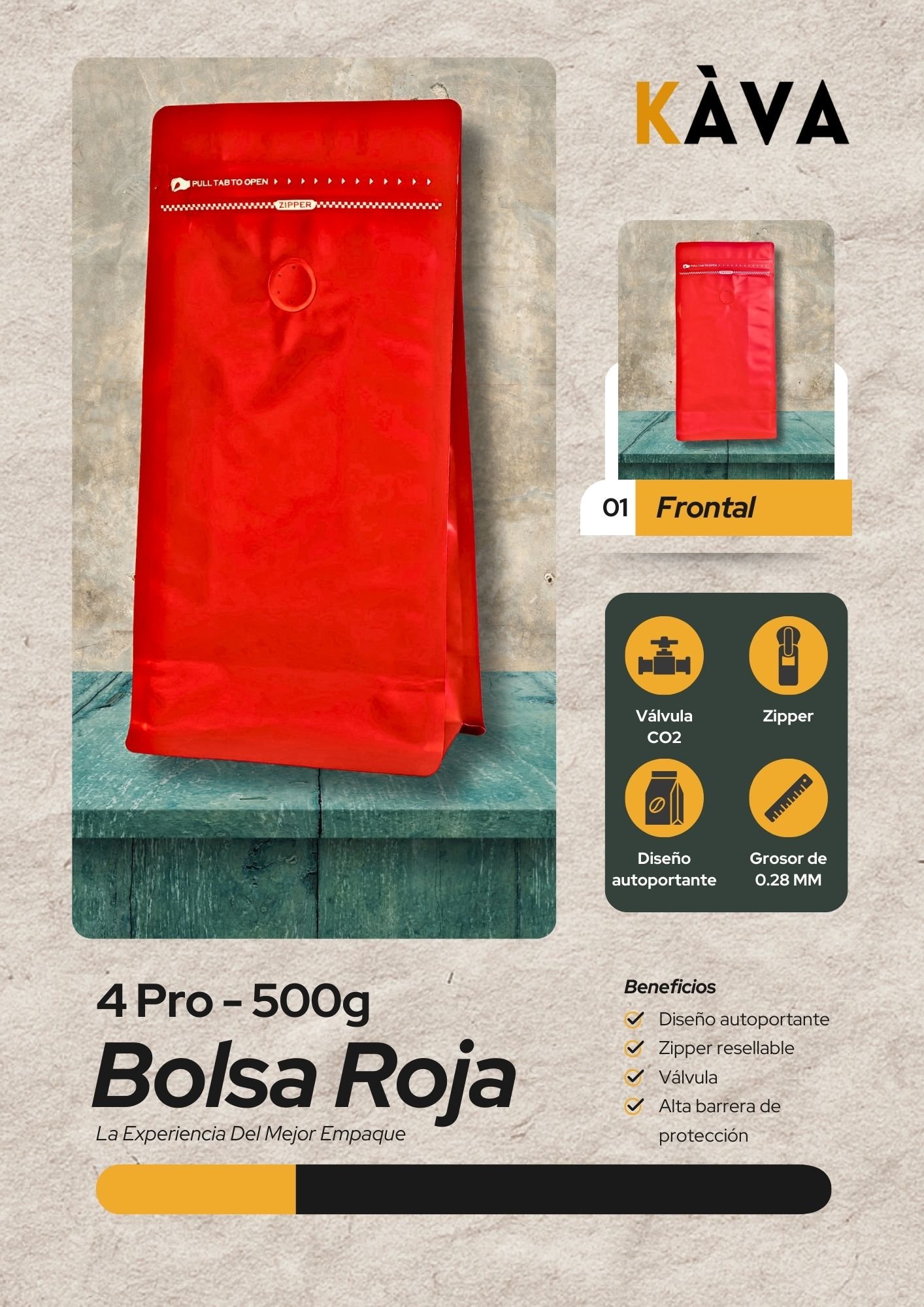 Bolsa Roja de 500g